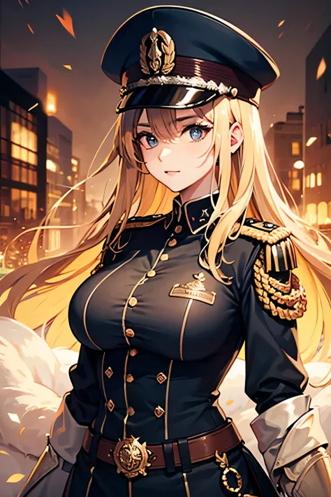 German female general,large breasts, 