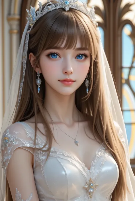 (super cute young face:1.1),(sparkling clear attractive large glowing eyes:1.1), (japanese idol face:1.1),very beautiful cute girl,(baby face:1.2),(thirteen  years old:1.2),exquisite smooth and silky long brown straight hair,fair skin,(happy cheerful smile...