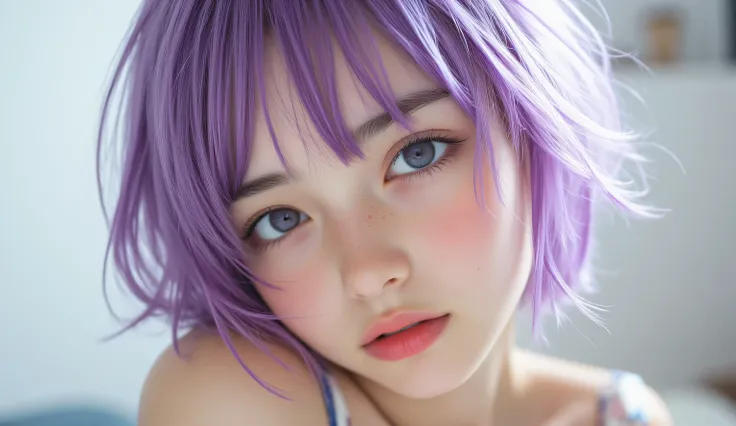 8k, best quality, The real picture, intricate details, 超A high resolution, depth of field, natural soft light for a little smile, professional lighting, one -* girl, (cute:1.2), Bright expression, young shiny shiny white shiny skin, The best beauty, the ul...