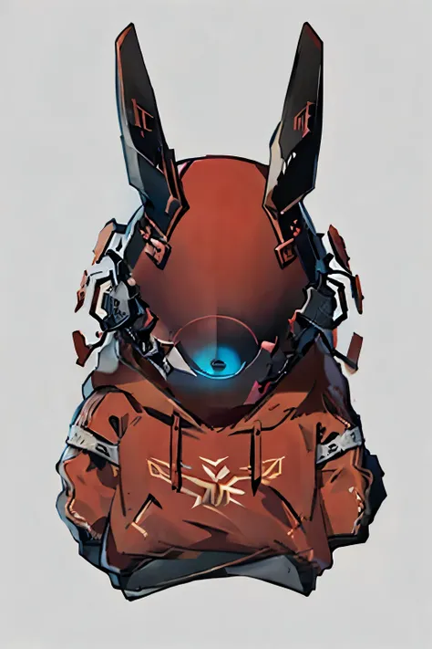 cyberhelmet,red hoodie

