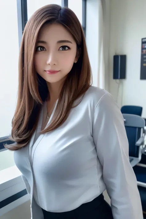  Realistic Beautiful Doctor 、 amazingly beautiful 、I'm wearing a white coat and a shirt,, ( highest quality、8k、32K、​masterpiece、 NFSDW:1.3)、 super A high resolution,( photorealistic:1.4), unprocessed photo,  detailed face,, beautiful hair, ((Doctor Style))...