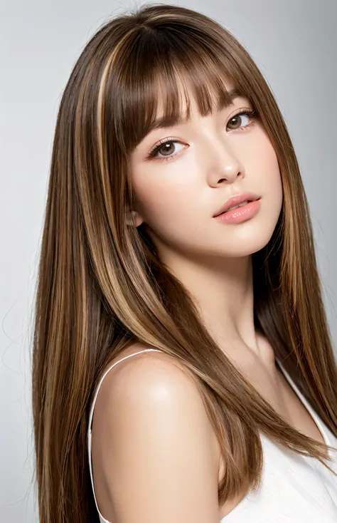 ((whole body))(Big 1.4)　Beautiful fantasy girl　(( highest quality)), (( Masterpiece)), perfect face　( in the seat)　(( highest quality)), (( Masterpiece)), length blonde hair 　length, Shiny brown hair,Golden  silky hair,  straight brown hair, length blonde ...