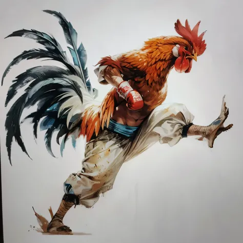 BOXING, wear gloves,Fighter Chicken