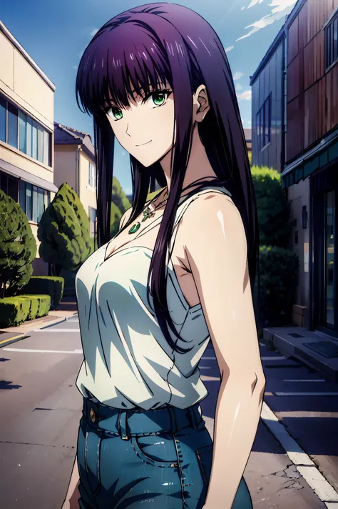 赤 purple hair, GREEN EYES, eyes like jewels,((最 high quality)), (( Masterpiece)), ( Details), 1girl , sexy,smile face, Hi-Res, High-definition CG , high quality shadows, Naked Woman , Beautiful Delicate Eyes ,break( Ultra-fine8K壁紙),( 非常に Detail...