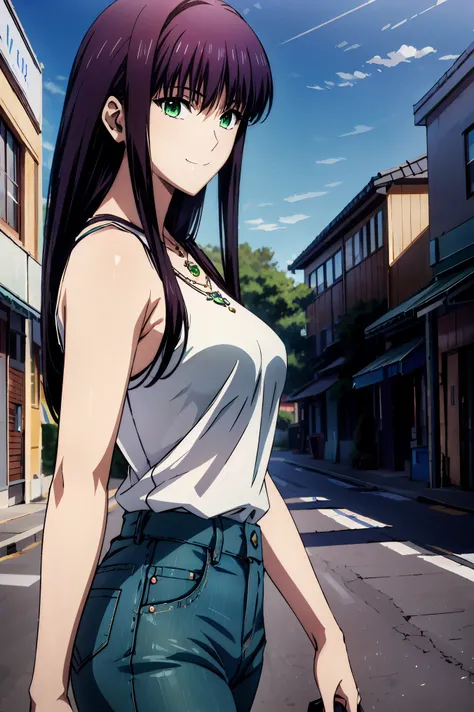 赤 purple hair, GREEN EYES, eyes like jewels,((最 high quality)), (( Masterpiece)), ( Details), 1girl , sexy,smile face, Hi-Res, High-definition CG , high quality shadows, Naked Woman , Beautiful Delicate Eyes ,break( Ultra-fine8K壁紙),( 非常に Detail...