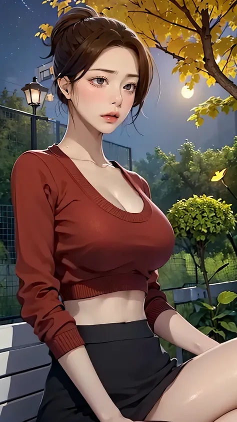 Upper body, ((Random Sexy pose)), ((Ultra detailing)), (very aesthetic, best quality, ultra detailed), intricate details, 1girl,  , ((Detailed eyes)), ((Beautiful eyes)), ((prefect eyes)), sharp jawline, Medium breasts, Blush, medium breast, face with a su...