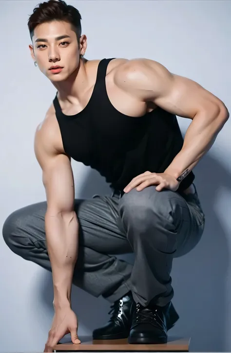 JUNGKOOK BTS, muscular, masculine and marked