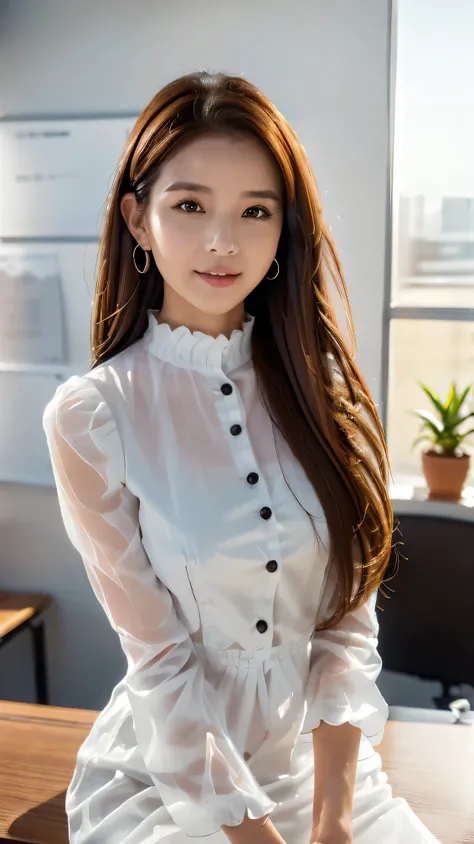 ( by Nomi,  high quality,   look forward to beautiful detailed faces and eyes:1.3), OL,  business suit,  Half Body Shot , (最 high quality, 8k,  Masterpiece:1.3),   professional lighting ,  vibrant colors, Graceful posture,  Confident Expression , Modern of...