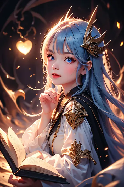 Masterpiece, best quality, extremely detailed, (illustration, official art: 1.1), (((((1 girl))))), ((light blue long hair))), light blue hair, , ((blush)), cute face, big eyes, tareme, masterpiece, best quality, ((a very delicate and beautiful girl)))), ,...