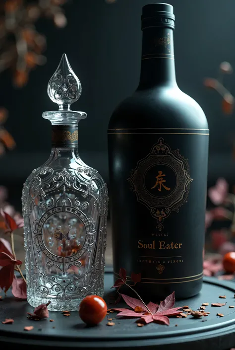 I want at a ginseng bottle ,  black wine jar engraved with the words Soul Eater 