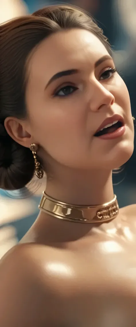 Princess Leia on a divan.