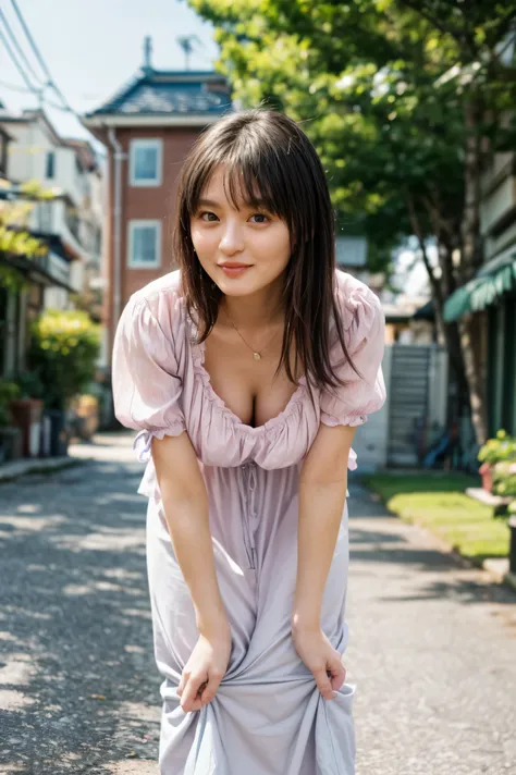  score_9_ up the side, score_8_ up the side, score_7_ up the side,  high resolution photo of a beautiful 23 year old Japanese woman walking down the path, ( by Nomi, photo- by Nomi:1.37), ( top quality,  Masterpiece), 8k,  RAW Photo ,  intricate details,  ...