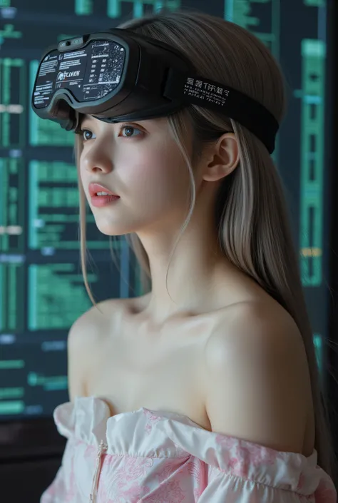 (Masterpiece:1.2, excellent quality, Mirror Finish ,Movie experience),8k, wallpaper, ray tracing,(woman), nude, トップレスのwoman、Baby-faced Japanese , medium sized young and beautiful bust , Can you see hard, pointed, and upturned nipples, wear tradit...