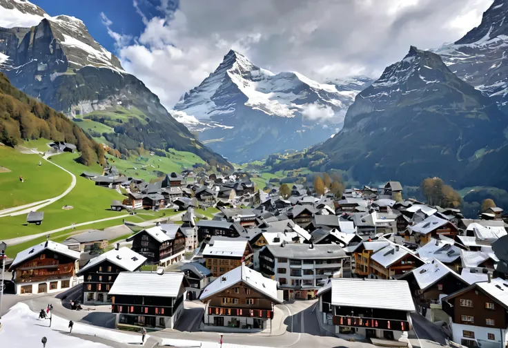Grindelwald, Beautiful Places , Beautiful small town, A city of pure colors, A fairytale place, Very beautiful scenery,
