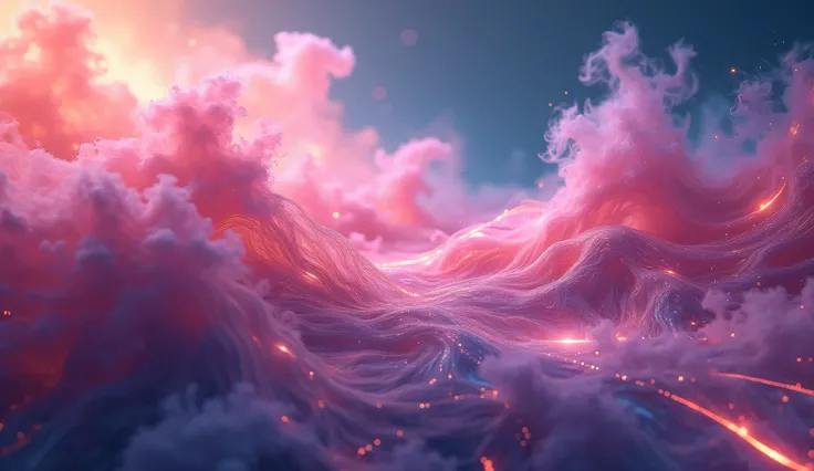 abstract fluid background with smoke effect,colorfull and futuristic