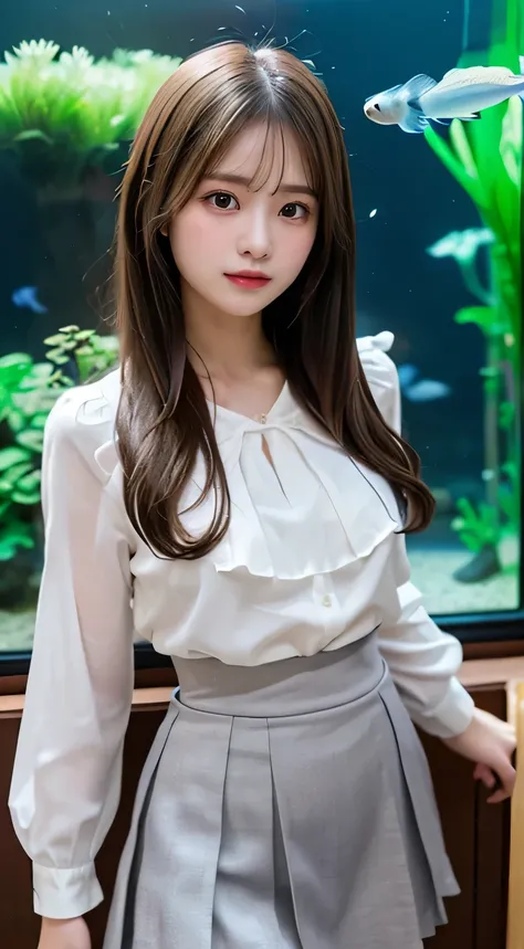  top quality with full nudity behind,  Masterpiece 、 actual photo  、The most beautiful girl in the world 、 Cute looks、 slender 、  perfect beautiful face in a private house  、  perfect and beautiful eyes   、   perfect and beautiful double eyelids  、   Fashi...