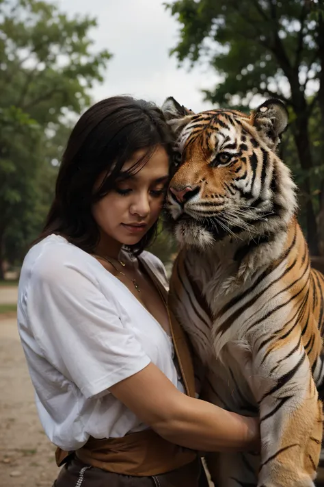 In the arms of the tiger