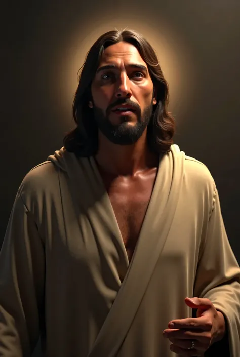 An image of Jesus speaking on video