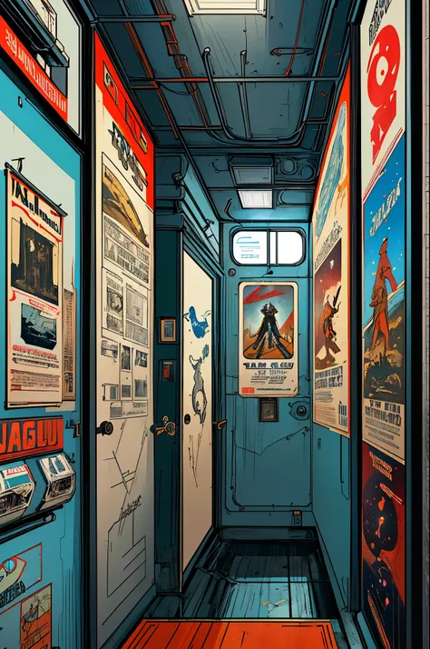(((masterpiece,best quality))),32K Wallpaper,((( very detailed poster))),retro vintage,sci-fi,(((space thriller cinematic movie poster))),(((Bauhaus))),(((mid-century modern))),(((integral))),(((substance))),