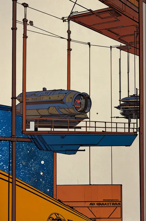 (((masterpiece,best quality))),32K Wallpaper,((( very detailed poster))),retro vintage,sci-fi,(((space thriller cinematic movie poster))),(((Bauhaus))),(((mid-century modern))),(((outer heaven))),(solo1girl :1.2)