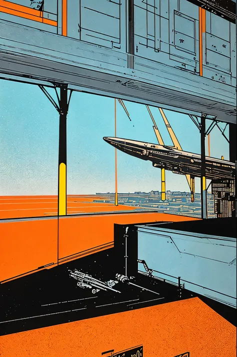 (((masterpiece,best quality))),32K Wallpaper,((( very detailed poster))),retro vintage,sci-fi,(((space thriller cinematic movie poster))),(((Bauhaus))),(((mid-century modern))),(((outer heaven))),(solo1girl :1.2)