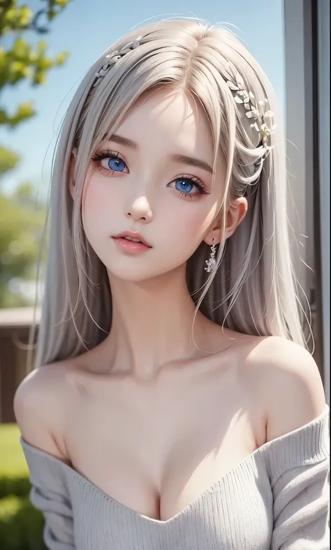 There is a woman in a white dress, artwork in the style of Gwaiz, Gwaiz on pixiv artstation, Gwaiz on artstation pixiv, Gwaiz, Fantasy art style, Gwaiz masterpiece, Beautiful and elegant queen, Beautiful character drawings, Detailed digital anime art, Blon...