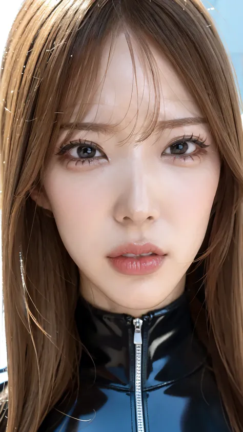  Make eye contact with me 、 Force my gaze here 、 Eyes Wide、 look at me、open mouth very much、Angry Eyes、 angry eyebrows 、 close-up of a face facing the front、An angry woman brings her face close 、angry eyebrows  、 she looks us in the eye 、Open your mouth to...