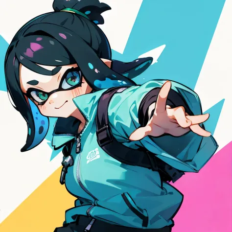 Splatoon3、 icon、 girl、 dynamic pose