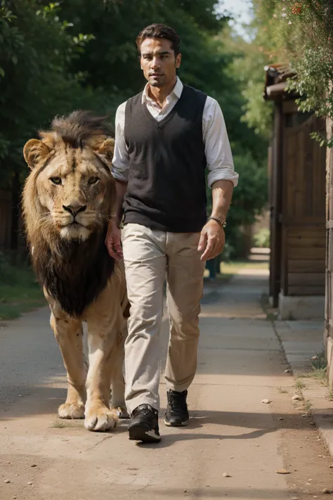 Walking with a Lion