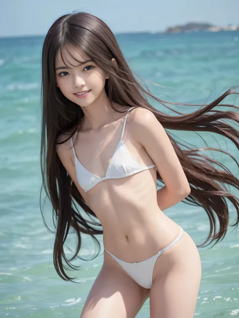 a lot of details, (underweight), 20 years old, detailed black hair, beautiful detailed hair, super fucking beautiful, delicate beautiful face, complex details beautiful and delicate eyes, perfect hands, (flat chest best quality:1.5), perfect and delicate l...