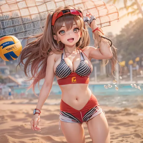    stand up and make your skin shine                                     , wear (((((Red colored beach volleyball uniform   )))))   , cat&#39;S&#39;&#39; Her big breasts                (((((  Midsummer Beach ))))) big 、         Hands before washing    、bet...