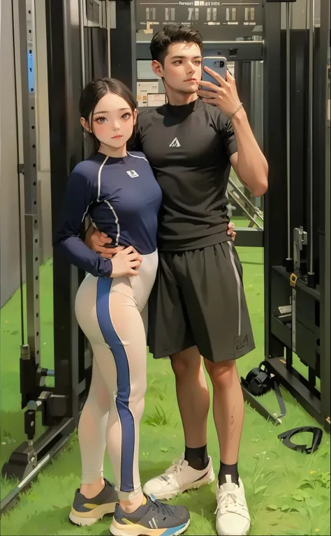 Perfect face, 4k, gymsuit, masterpiece, 