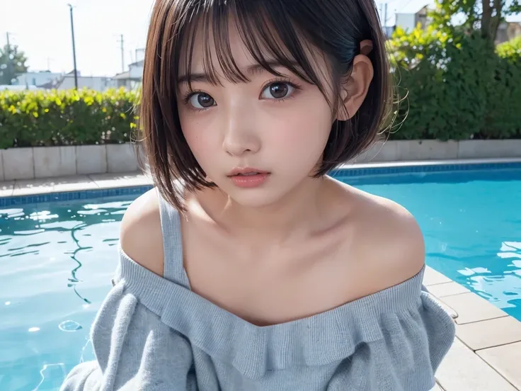    Overflowing From Her Vagina  ，(1人のとても  cute:1.3)， Masterpiece，  top quality，        high image quality   ，     cute ，(:1.3)， cute，    big eyes，(  Detailed Students  :1.2)，(  face and chest  :1.3)，     forward-facing body    ，Beautiful Nose，Fuller lips， ...