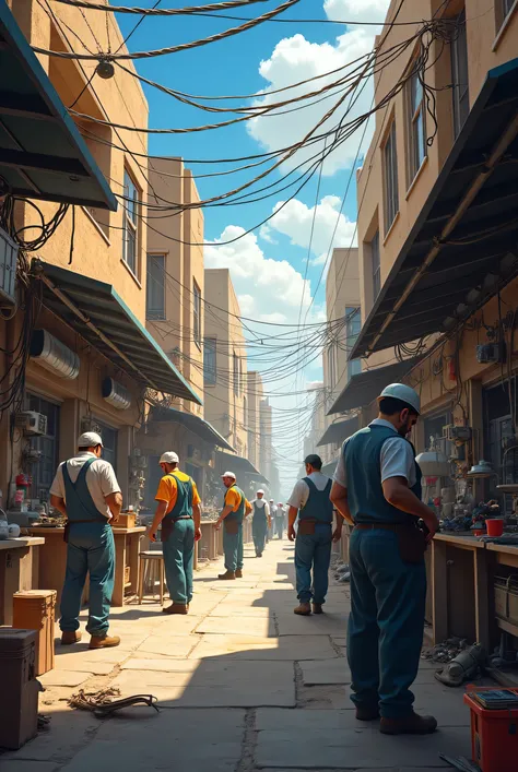 Iraqi electricians establishments 