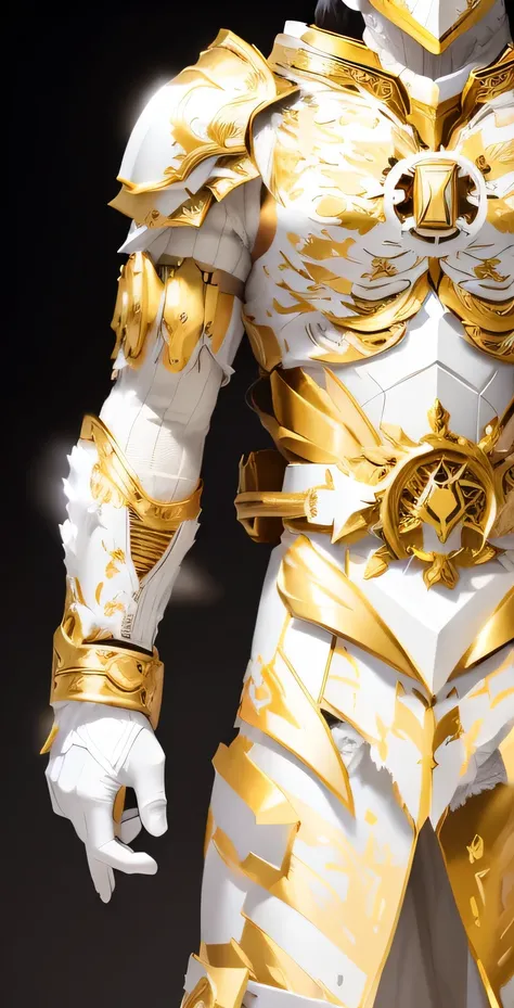 Mainly use crystal white , Use gradient white as the main color , and gold as an auxiliary color (Armor textures , White is the dominant color, Gold is a secondary color ), only crystal white and gold