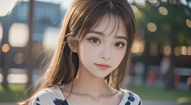 (masutepiece, Best Quality:1.4), Beautiful face,(Beautiful nape)、 8K, 85 mm, absurderes, (Yukata with red floral pattern:1.4), close up of face, violaceaess, gardeniass, Delicate girl, Solo, Night, Looking at Viewer, Upper body, Film grain, chromatic abber...