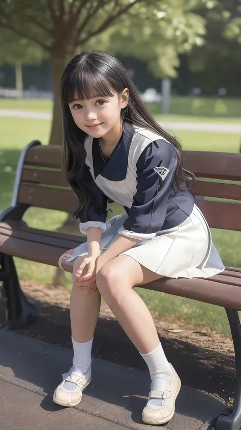  top quality、 natural depiction、 Hi-Res、delicate、Very high degree of perfection 、 beautiful,Girls are in elementary school６Grade、 black hair、cute girl eyes、Petite、Perfect Arms、 the Perfect Finger、Perfect Legs、 small breasts、Looks like Daidouji Tomoyo、(Ruff...