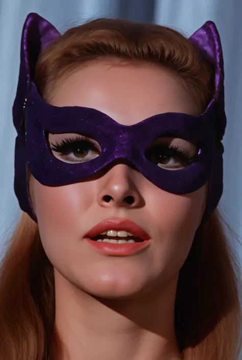 Ultrarealistic, 4K, high resolution. NSFW. wearing eyemask no cowl. picture of face only