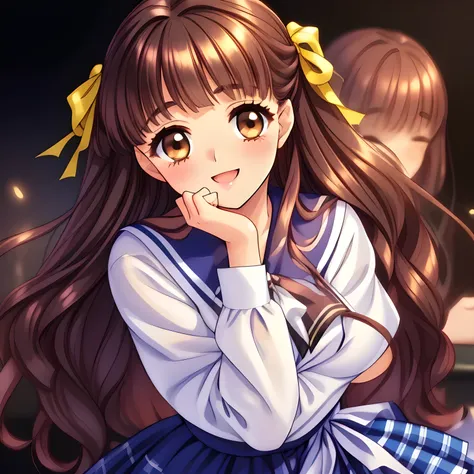 (highest quality, masterpiece:1.2), highest quality, High resolution, 1080p, 8K, Height: 160cm, (Noble lady, just won the noble beauty Grand Prix, studying, too flattering smile, amazingly neat & clean, in peace and neat lovely strong charm, face up, tilte...
