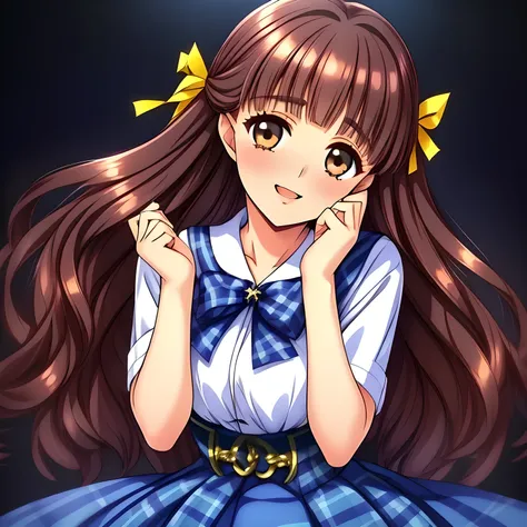 (highest quality, masterpiece:1.2), highest quality, High resolution, 1080p, 8K, (A 16yo beautiful pretty fashion model succubus, most beloved girl in the school, (intelligent and perfect slender body), too flattering smile, amazingly neat & clean, in peac...