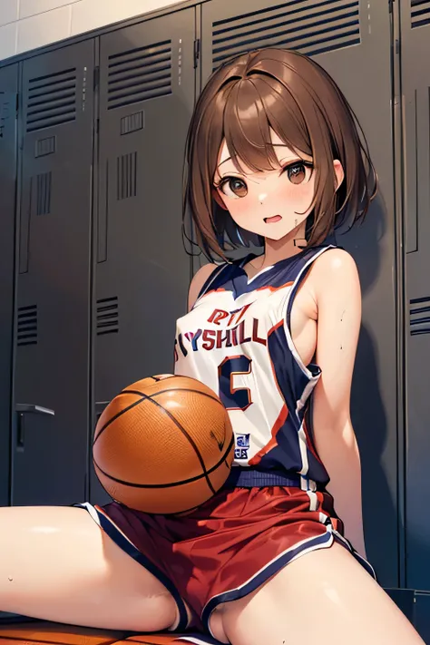 ((((Petite:1.5)))),(short brown hair:1.5),,(locker room:1.5),(sex:1.5),(straddling:1.5),(spread legs:1.5),nsfw,(verysmall breasts:1.5),(basketball uniform:1.5)