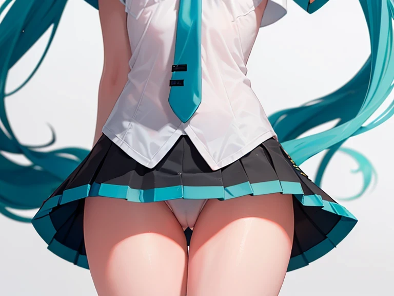 ((( Hatsune Miku)))、(1 girl),(Best Picture Quality, 8k, Masterpiece:1.3), (high school student:1.5), ((pink lob hair:1.1)), (bob cut),(swept bangs), (cute eyes, pupil black, iris skyblue, youthful face), (mole under right eye), (standard weight), (small br...