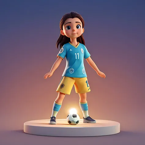 "A vibrant and inspiring avatar that combines soccer and faith. On the left side,  a soccer stadium illuminated at sunset , with players in action . on the right side,  a heavenly background with soft lights and a beam of light descending from the sky.  at...