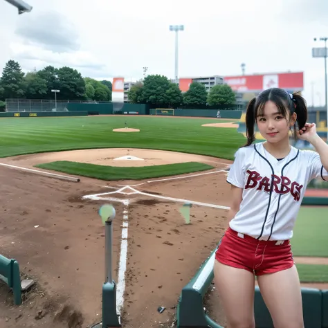 background、 baseball field