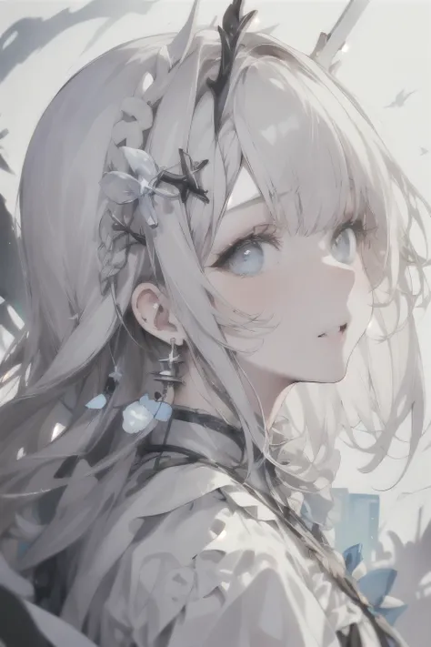 Masterpiece、 top quality、32K Wallpaper、 limited edition 、Portfolio、 double exposure、 very well detailed、 Conceptual Installation、 Perfect Double Exposure Technology 、teeth, random hair color on deviantart, Search 。 hairstyles are random, random eye colo...