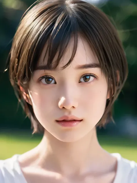 Young adorable Japan man, cute little, Japan girl with short hair,Light hair color, beautiful young  japanese woman,sixteen years old,hight resolution,A hyper-realistic,ultra-detailliert,hightquality,Nogizaka Idol System,Nordic beauty, Realistic, Live acti...