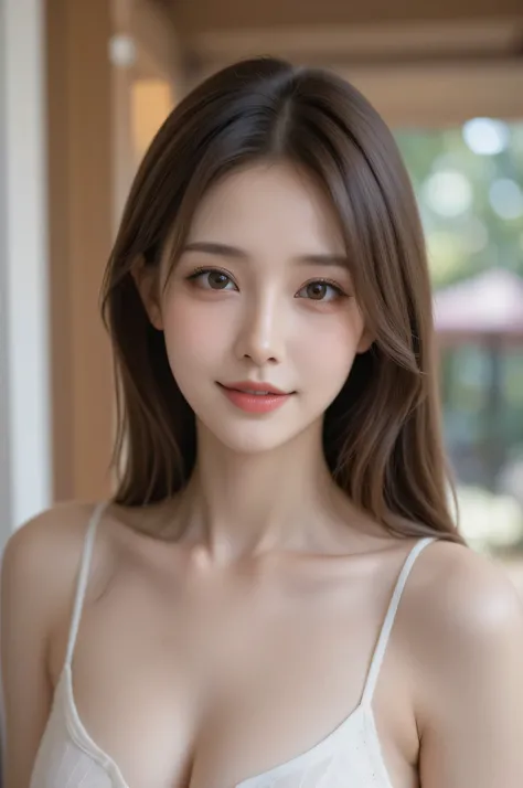 sharp concentration :1.2, beautiful woman with perfect figure :1.4, Slim Abs :1.3, Original photo、超A high definition, full body, Ultra Fine, detailed pictures, smile, sexy, Facing the Camera, full body photo , ( 1 girl), beautiful faces, ( real...