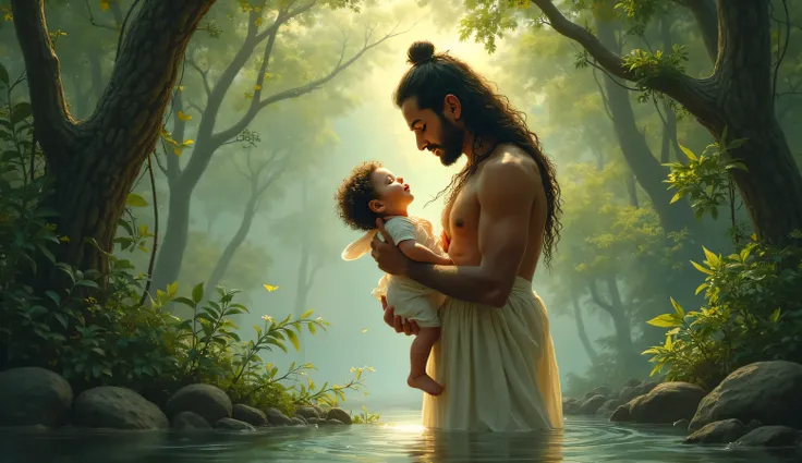 Divine menaka gave birth of shakuntala in the jungle and the father of shakuntala was monk vishwamitra 