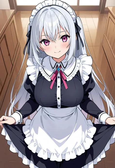 Maid　 Silver Hair　 cute　Older sister　20th Generation　 clear