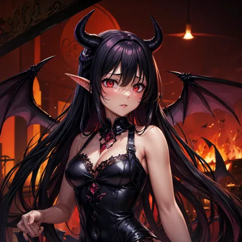 Demon wings and a succubus schwanz